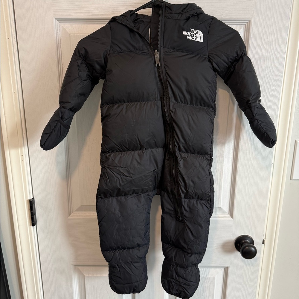 The North Face Kids Black Insulated Footie/Open Foot